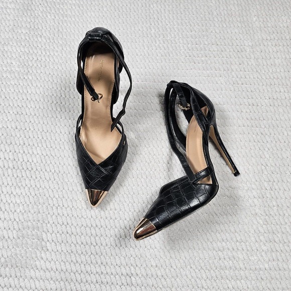 PrettyLittleThing Shoes - Pretty Little Things Heels Womens US 7 Black Pump UK 5